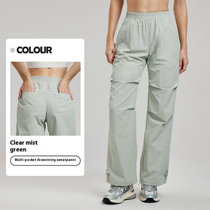 Women's Cargo Pants | Baggy & High waisted with stretch waist | hiking pants