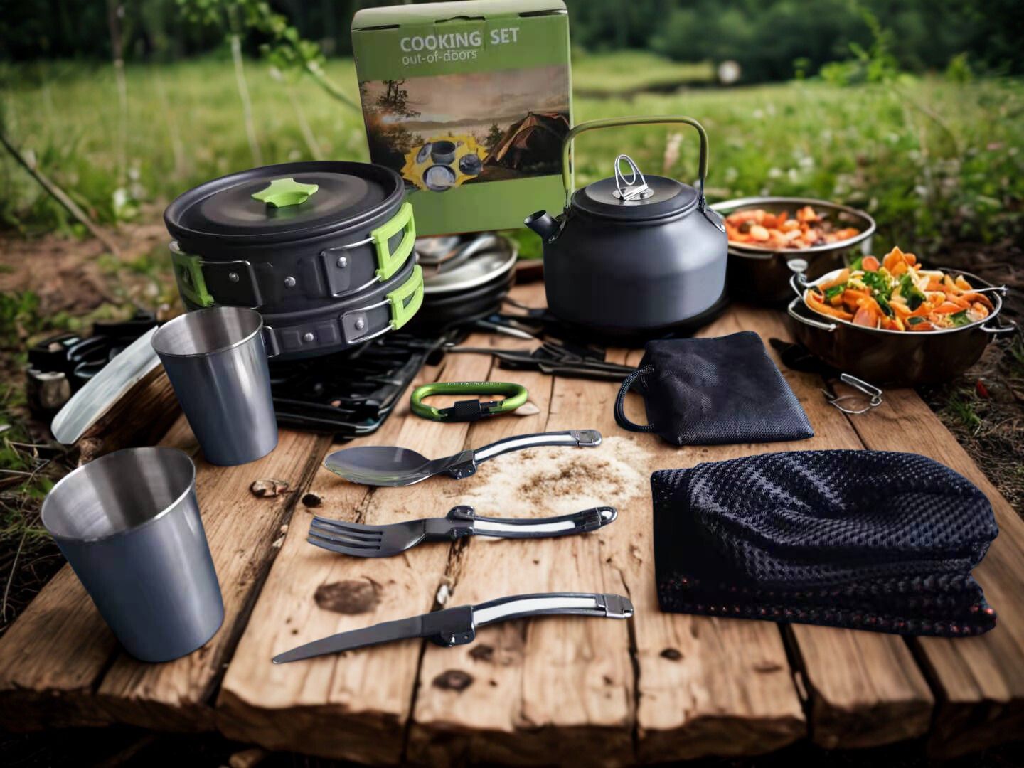 Camping Cookware - Campfire cooking set