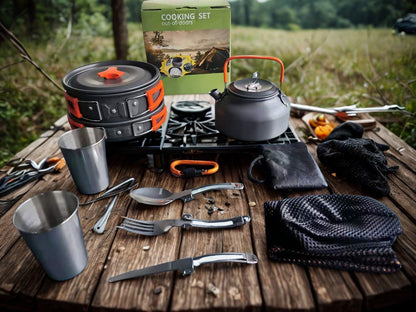 Camping Cookware - Campfire cooking set