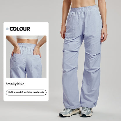 Women's Cargo Pants | Baggy & High waisted with stretch waist | hiking pants