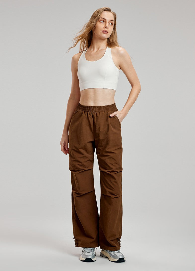Women's Cargo Pants | Baggy & High waisted with stretch waist | hiking pants