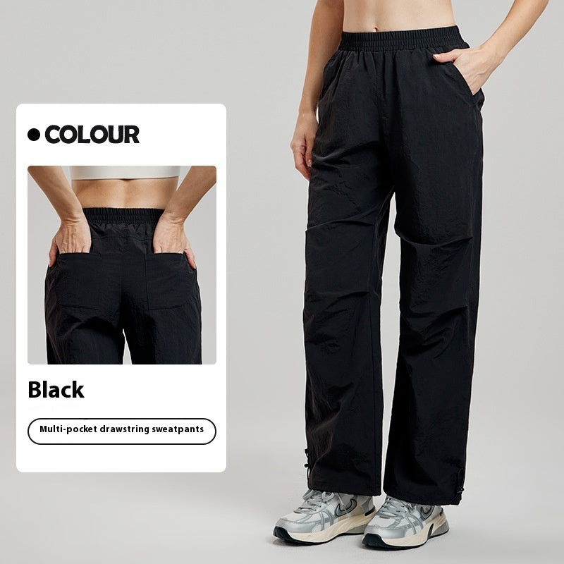 Women's Cargo Pants | Baggy & High waisted with stretch waist | hiking pants